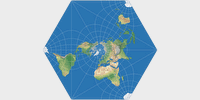 Adams konforme Erde in einem Hexagon