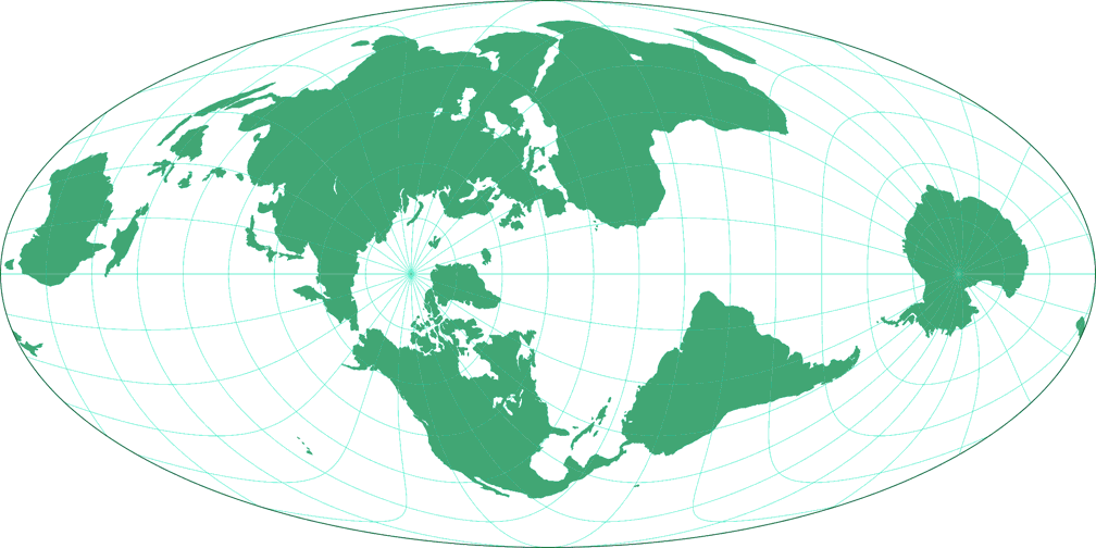 Atlantis (gedreht) Umrisskarte