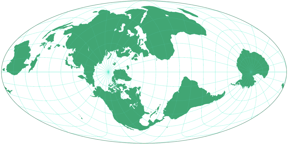 Atlantis (gedreht) Umrisskarte