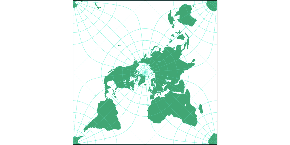 Peirce Quincunx Umrisskarte