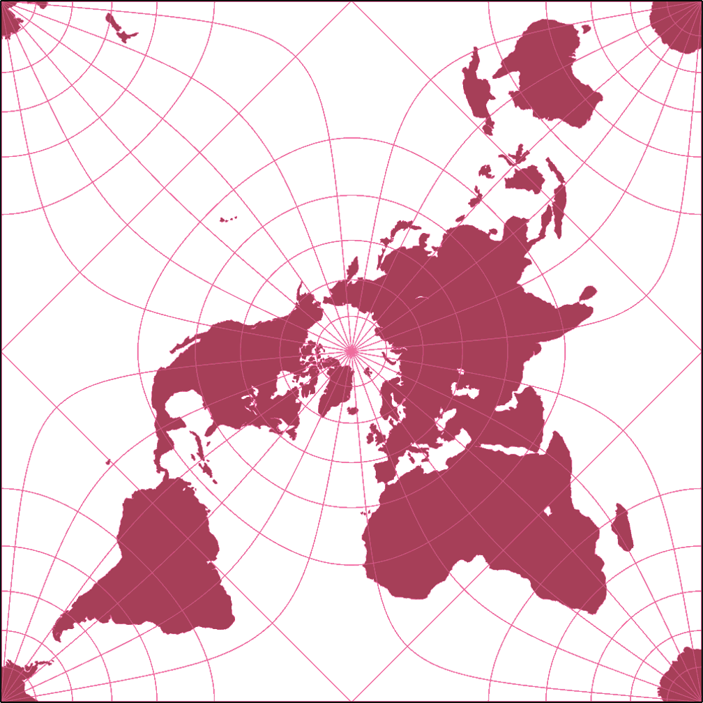 Peirce Quincunx Umrisskarte