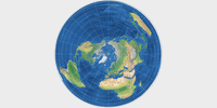 Flächentreue Azimutalprojektion (polständig) Vorschaubild