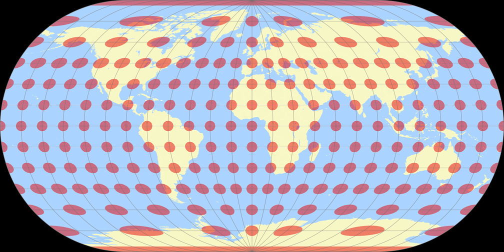 Ortelius Oval Tissotsche Indikatrix