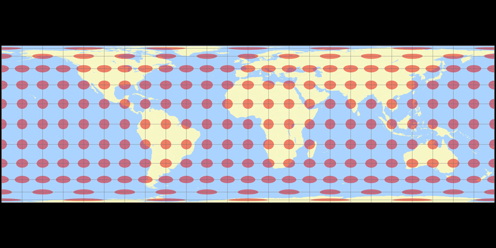 Lambertsche Zylinderprojektion Tissotsche Indikatrix