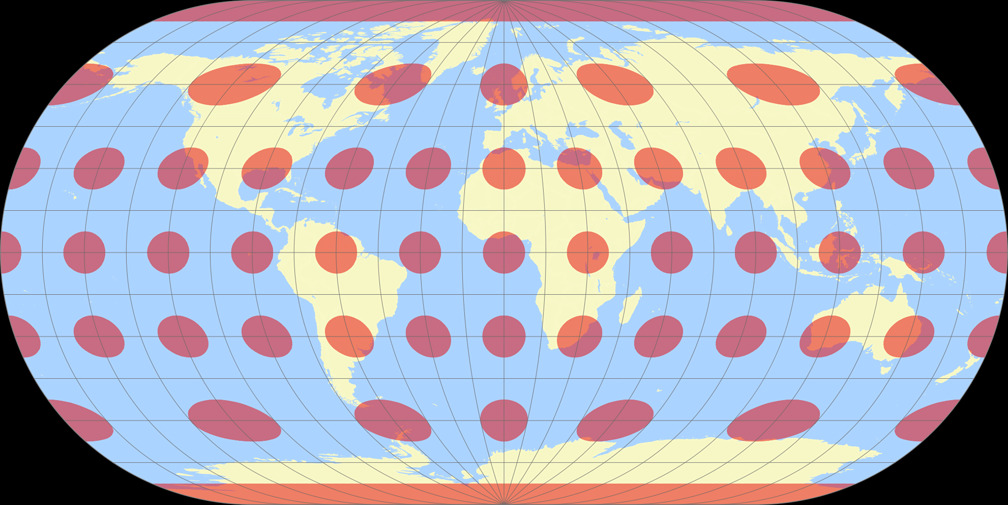 Ortelius Oval Tissotsche Indikatrix